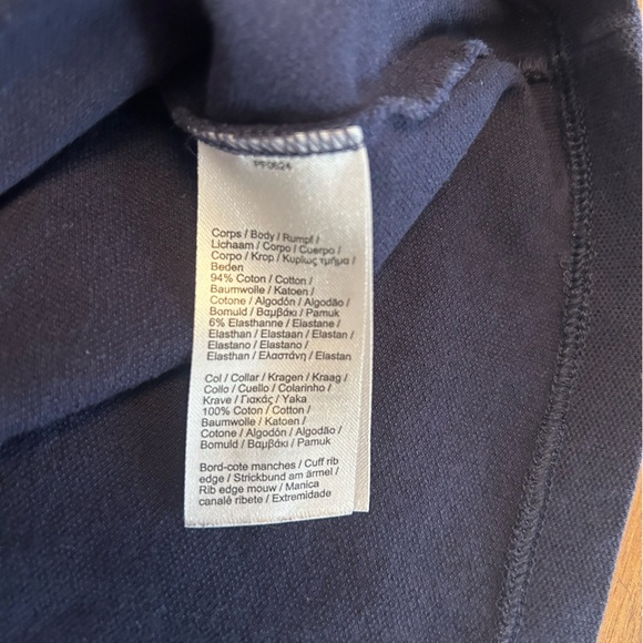 Lacoste Tops Lacoste Womens Polo Slim Fit Size 42 Navy Blue Color